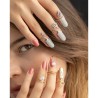 silver nail rings all design.